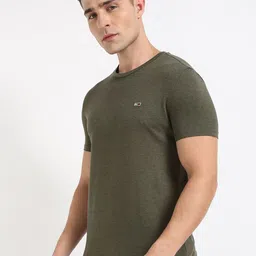 Tommy Hilfiger Men Solid Round Neck Slim Fit T-shirt image 5