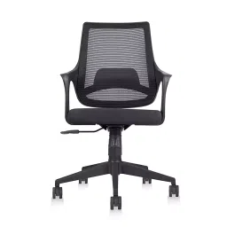 mrc executive chairs MRC Executive Mono Mesh Mid-Back Ergonomic Office Chair/Study Chair White & Grey image 1