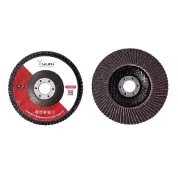 YURI 100 mm Diameter A60 Grit Brown & Red Circular Flap Disc-picture-11