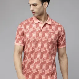 Park Avenue Printed Polo Collar Slim Fit T-shirt-picture-11