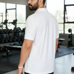 Moda Rapido Men Solid Polo Collar T-shirt image 5