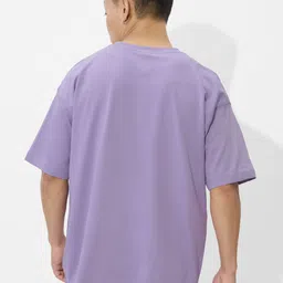 The Souled Store Men Typography Printed Round Neck Cotton Oversized T-shirt image 4