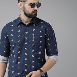 U.S. Polo Assn. Denim Co. Slim Fit Floral Printed Pure Cotton Casual Shirt-picture-46
