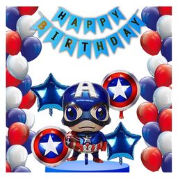 Bubble Trouble Avenger Superhero Birthday Party Pack of 66Pc for Birthday Party Decoration/Birthday decoration for boys/Birthday Party for Kids-picture-29