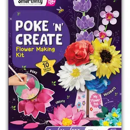 Smartivity Foam Smartcraft Art & Craft Kit - Poke Art Flower Making Kit-picture-10