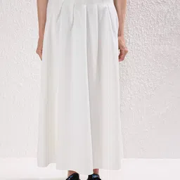 Trendyol Beyaz Women Flared Maxi Skirts-picture-43
