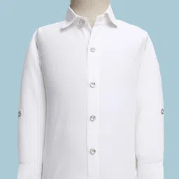 Radutu Full Sleeves Checked 3 Piece Party Suit Set With Bow - Mustard & Navy Blue image 4