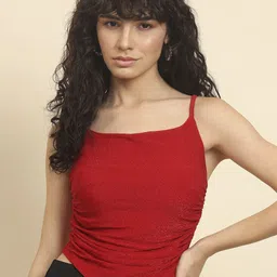 BAESD Women Embellished Crepe Crop Top-picture-15