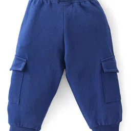 Babyhug 100% Cotton Knit Full Sleeves T-Shirt & Lounge Pant Set Text Print -Multicolour image 5