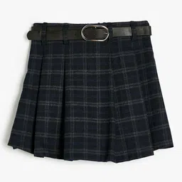Koton Girls Checked Technology Shorts-picture-54