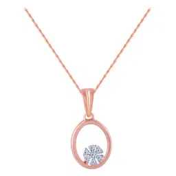 P.C. Chandra Jewellers 18 kt Gold & Diamond Pendant without Chain-picture-35