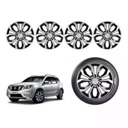 Auto Pearl DC08 Press Type Wheel Cover with Retention Ring For Nissan Terrano (Pack of 4 Pcs)-picture-30