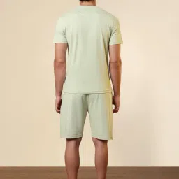 SleepZ by Raymond Green Cotton Printed Regular Fit T-Shirt & Shorts Set image 2