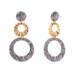 Voylla Circular Shaped Chunky Drop Earrings image 4