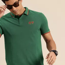 Being Human Men Polo Collar Pure Cotton T-shirt-image-21