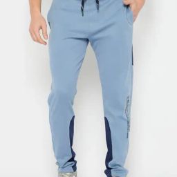 Duke Blue Blended Regular Fit Solid Trackpants-picture-23