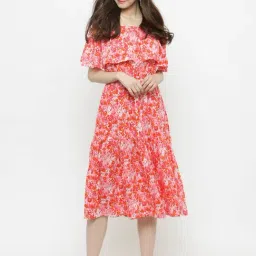 Sera Pink Floral Print Dress-picture-38