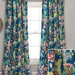 Urban Space Blue Polyester 9 Ft. Long Door Curtain With Stainless Steel Rings-picture-15