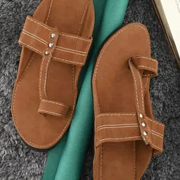 Apratim Men One Toe Flats image 1