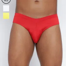Basiics By La Intimo Multicolored Comfort Fit Briefs - Pack Of 3-picture-10