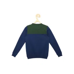 Allen Solly Junior Blue & Green Graphic Print Sweatshirt image 2