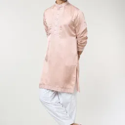 RNG Safawala Men Regular Thread Work Pure Cotton Kurta with Trousers image 3