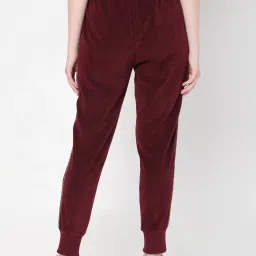 Vero Moda Maroon Mid Rise Joggers image 2