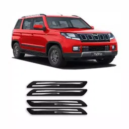 Carsonia Black Rubber Bumper Guard for Mahindra TUV-300 (Pack of 4) image 4