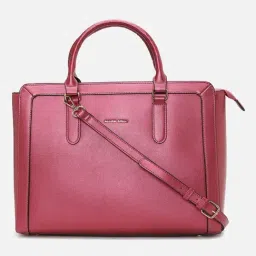 Allen Solly Pink Solid Medium Handbag-picture-10