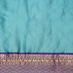KALINI Blue Silk Cotton Woven Design Sarees image 3