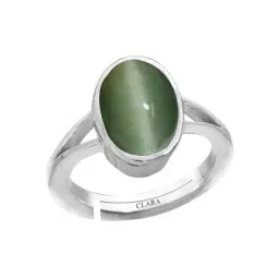 Clara Green Cats Eye 6.5cts Sterling SIlver Birthstone Ring-picture-29