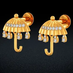 Joyalukkas Women 22Kt Gold Stud Earring - 3.286 g-picture-12