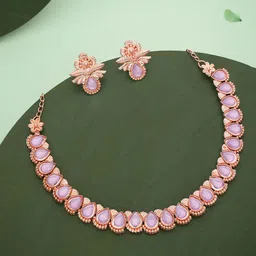 Anouk Gold-Plated Artificial Stone Studded Jewellery Set-picture-33
