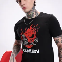 Kook N Keech Samurn Printed Pure Cotton T-shirt-image-67