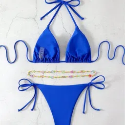 RECENT FASHION Halter Neck Swim Bikini Set image 3