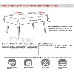 cortina Sky Blue Solids 7 Pcs PVC & Spandex Table Cover With 6 Chair Cover image 4