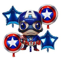 Bubble Trouble 5 Pcs Captain America Character Foil Balloon-picture-19