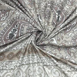 Pure Decor Lifestyle Brown Printed Pure Cotton 400 TC King Bedsheet Set 2.74 x 2.74 m image 3