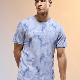 Technosport Men Abstract Printed Slim Fit Round Neck TECHNOCOOL+ Sports T-shirt-picture-13