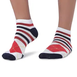 MJE Men Pack Of 5 Patterned Ankle Length Socks image 5