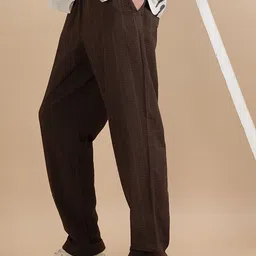 StitchX Men Textured Relaxed Trousers image 2
