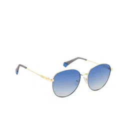 Polaroid Unisex Round Sunglasses with UV Protected Lens 206705LKS56Z7-Blue-picture-38