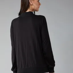 DOLCE CRUDO Black Regular Fit Jacket image 2