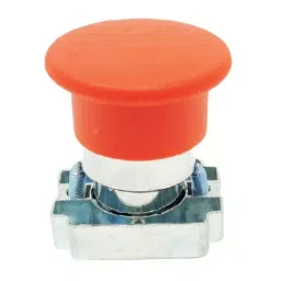 C&S Electric Mushroom Head Push Button with Carrier & Stay Put Without Contact Elements Metallic Range Red, RCB2-BS54-picture-33