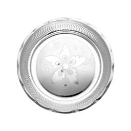 Sri Jagdamba Pearls Swara 0.8 Silver Pooja Thali-picture-30