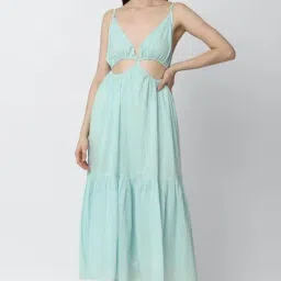 Forever 21 Light Blue Regular Fit A Line Dress-picture-22