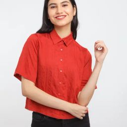 Zink London Red Regular Fit Shirt-picture-18