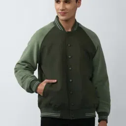 Forever 21 Green Regular Fit Jacket-image-81