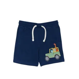 H by Hamleys Boys Navy Applique Shorts-picture-30
