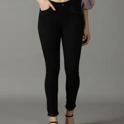 showoffff SHOWOFF Black Regular Fit High Rise Jeans-picture-31